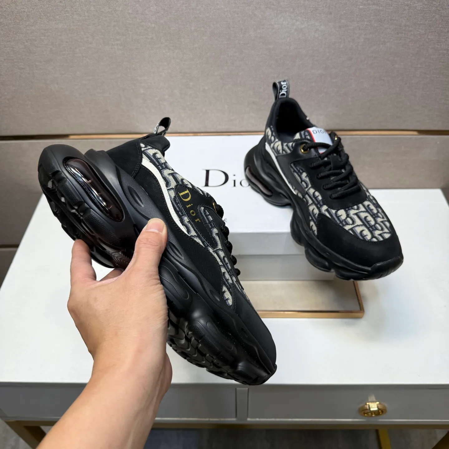 Men's men's shoes 💰pp442 [Dior~] Men's casual shoes 2025z cabinet sales simultaneously 🔶Size: 38-44 #️⃣ 🔷2 colors🔜The upper is made of multi-material splicing➕Mesh lining, comfortable and breathable, sole: original comfortable and wear-resistant outsole, ⚠️real thing📱photographed🎬real thing is better📢📢📢